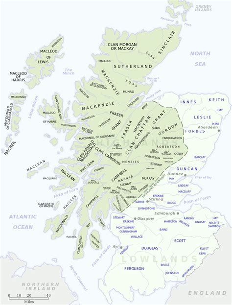 Scottish Clan Map Scottish Ancestry Scottish Clans Scotland History