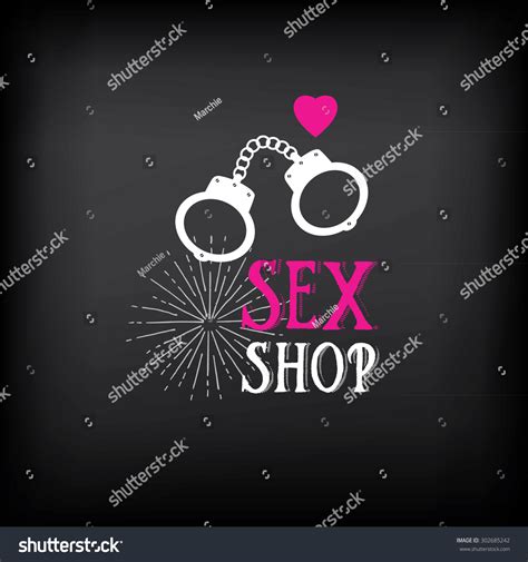Sex Shop Logo And Badge Design Stock Vector Illustration 302685242