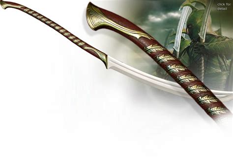 Lord Of The Rings High Elven Warrior Sword And Wall Display Uc1373 From