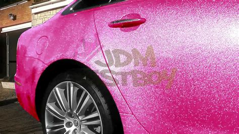 High Gloss Glitter Pink Sparkle Vinyl Wrap For Car Sticker Etsy