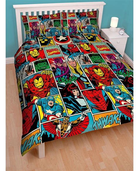 This Marvel Comics Strike Double Duvet Cover Has A Cool Comic Book