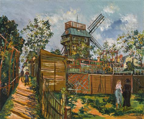 Maurice Utrillo Moulin De La Galette Montmartre 1922 Flickr