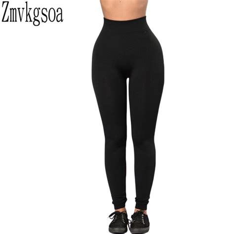 Zmvkgsoa Womens Legins Solid Black High Waist Legging Girl Fitness Leggings Women Adventure Time