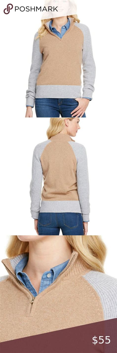 Vineyard Vines Colorblock 14 Zip Wool Sweater M In 2022 Wool