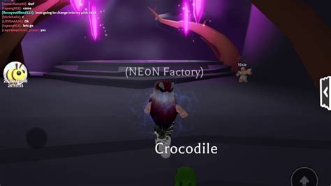 Roblox Adopt Me Neon Crocodile Ne0n Factory Youtube