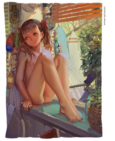 Alphonse White Datura Highres Tagme Girl Barefoot Blush Completely Nude Feet Female