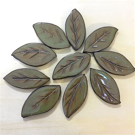 Green Leaf Tile Pack For Mosaic 10 Pieces Etsy