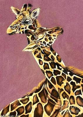 Drawing Giraffes Entwined By Art By Three Sarah Rebekah Rachel White