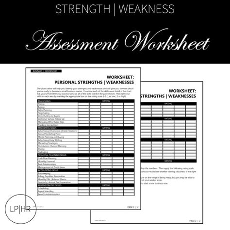 15 Job Assessment Worksheet