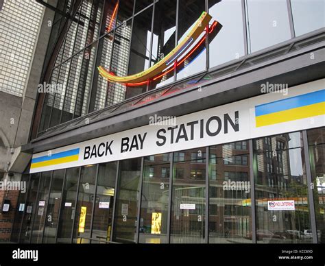 Back Bay Station Boston Massachusetts Stock Photo Alamy