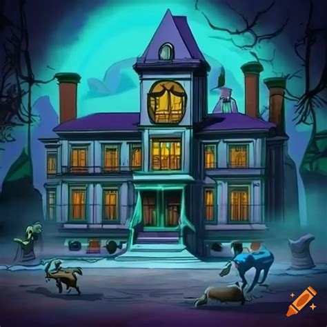 Scooby Doo And The Gang In A Haunted Mansion
