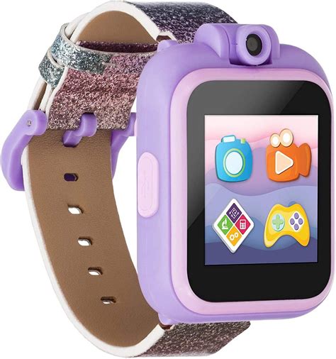 Playzoom 2 Kids Smartwatch With Swivel Camera Purple Glitter