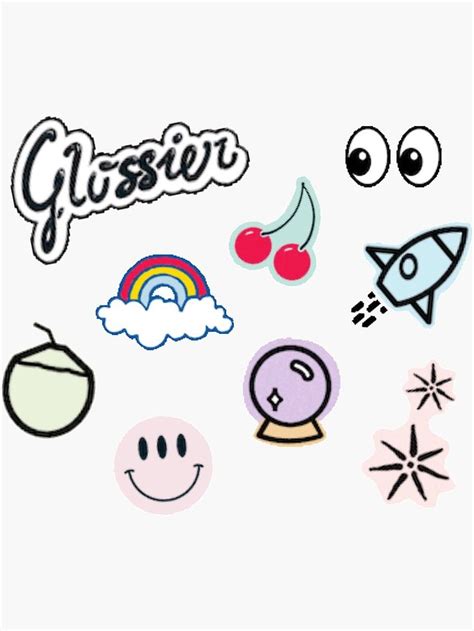 Glossier Sticker Pack Sticker By Oschhu Stickers Packs Sticker