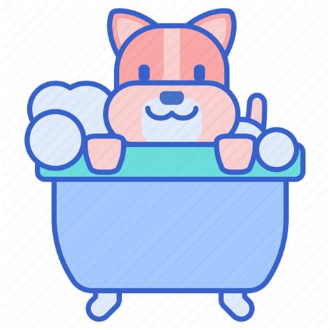 Bath Dog Pet Icon