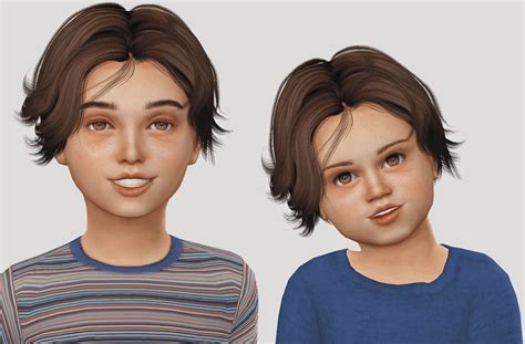 Simiracle Wings Oe0111 Hair Retextured Sims 4 Hairs Toddler Hair