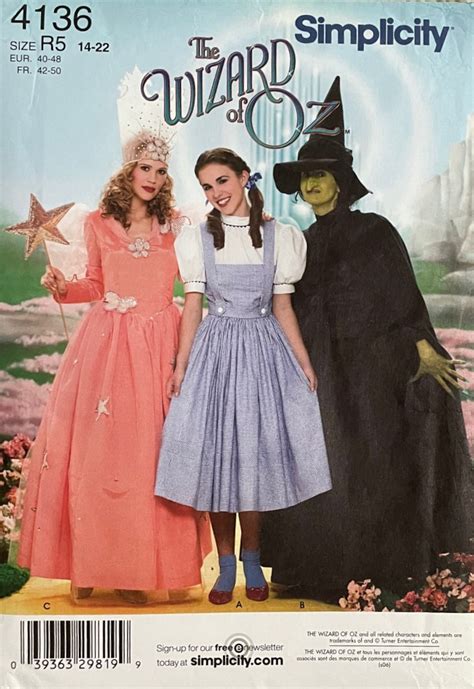 The Wizard Of Oz Costumes Of Dorothy Glinda The Good Witch Etsy