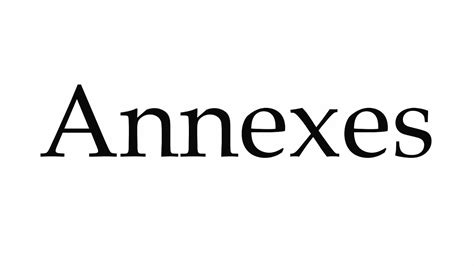 How To Pronounce Annexes Youtube