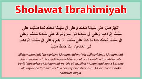 Bacaan Sholawat Ibrohimiyah Lengkap Arab Arti Serta Penjelasan Dan