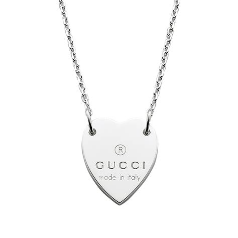 Gucci Necklace With Heart Pendant Necklaces Jewellery Goldsmiths