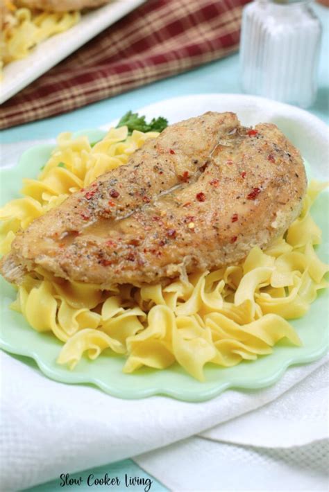 Easy And Delicious Crockpot Lemon Pepper Chicken Slow Cooker Living