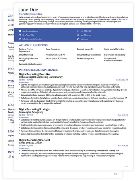 In order to build your profile in terms of job criteria, it is ideal to download such a type of cv example pdf or google doc compatible. 8+ CV Templates for 2021 - 1-Click Edit & Download