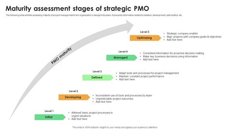 Maturity Assessment Stages Of Strategic Pmo