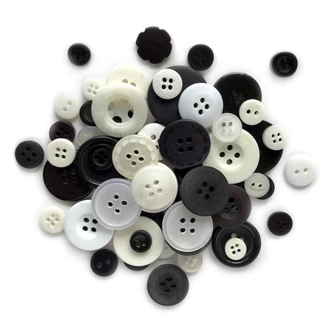 Black And White Buttons Galore Wholesale
