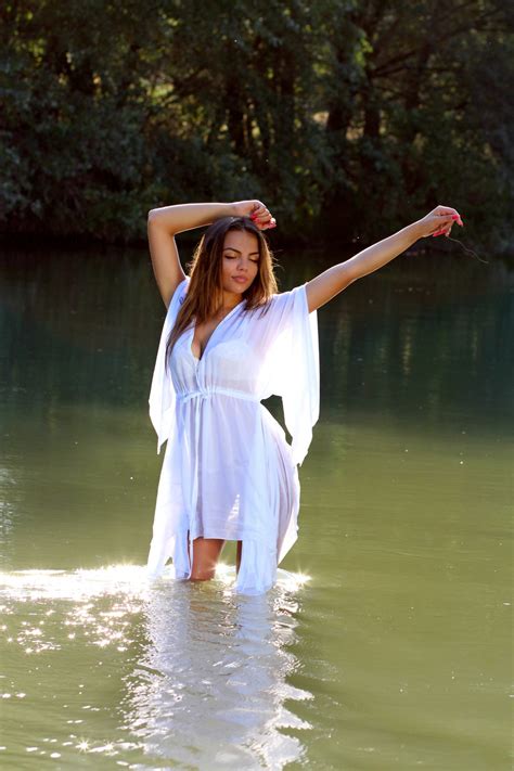 free images water nature girl white sunlight wild dress beauty sensual 3456x5184