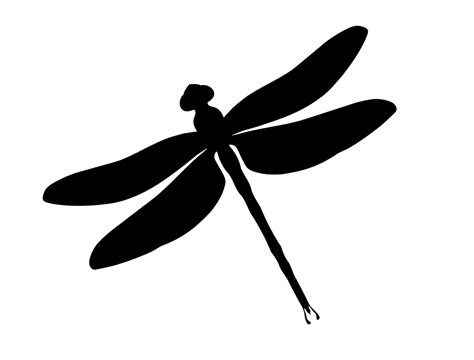 Black And White Dragonfly Silhouette Clipart Free 20 Free Cliparts