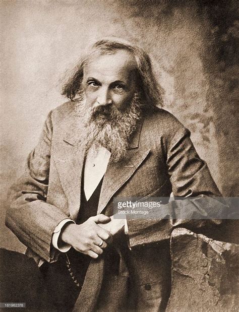 Portrait Of Russian Chemist Dmitri Mendeleev Late 19th Or Early