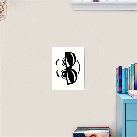 Cool Kid Sideways Smiley Face Art Print By Coots89 Redbubble