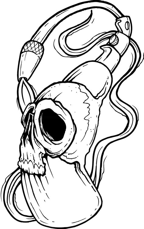 Skull Torch Line Drawing Other Tattoo Pictures Tattoo