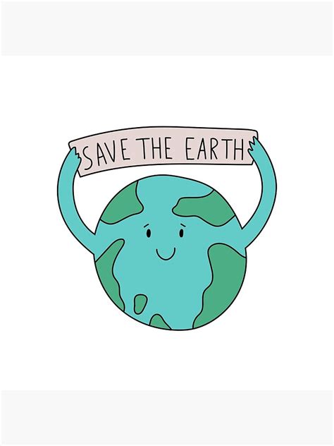Save The Earth Poster By Irinaostapenko Redbubble