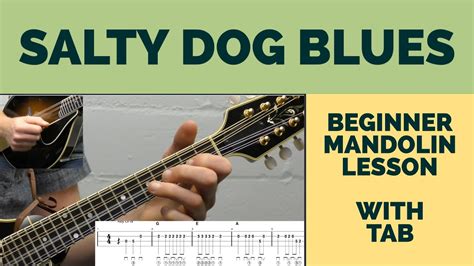 Salty Dog Blues Beginner Bluegrass Mandolin Lesson With Tab Youtube