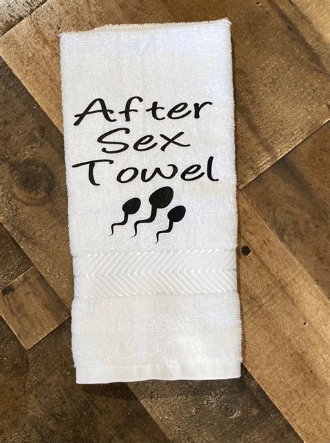 After Sex Towel Etsy