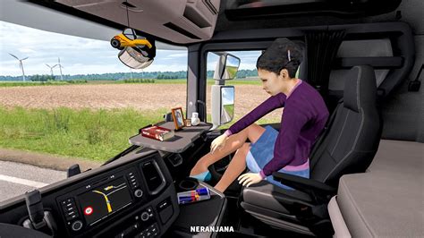 Ets2 Mod Animated Female Passenger In Truck With You V22 Euro Truck Simulator 2 138