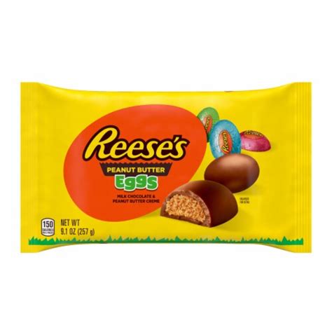 Reeses Milk Chocolate Peanut Butter Creme Eggs Easter Candy Bag 1 Bag
