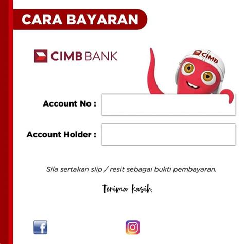 Shop online with a virtual card on our app, even before you fetch your gold card. Cimb Account Number Template - AfnanHomestay