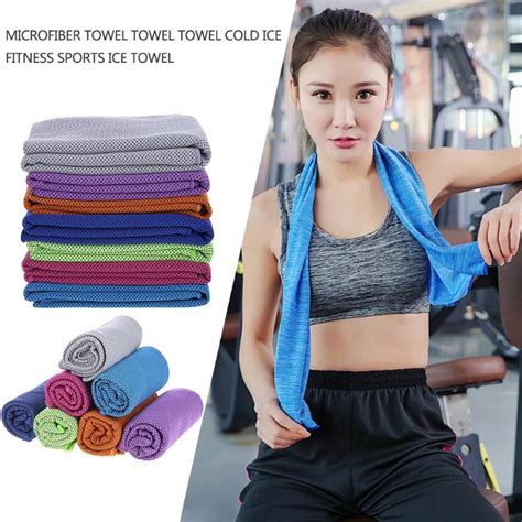 Buy Microfiber Cold Sports Towel Instant Cooling Ice Towel Travel Quick Dry
