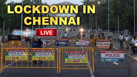 Lockdown In Chennai Live Youtube