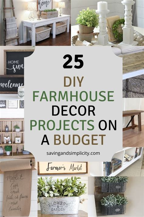 25 Rustic Farmhouse Diy Projects On A Budget Saving And Simplicity