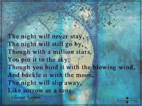 The Night Will Slip Away Night Moon Poems Good Morning Good Night