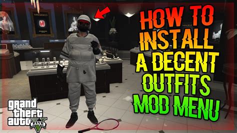 How To Install A Decent Outfits Mod Menu Gta V Online Mods Youtube