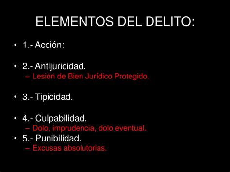 Ppt Elementos Del Delito Powerpoint Presentation Free Download Id