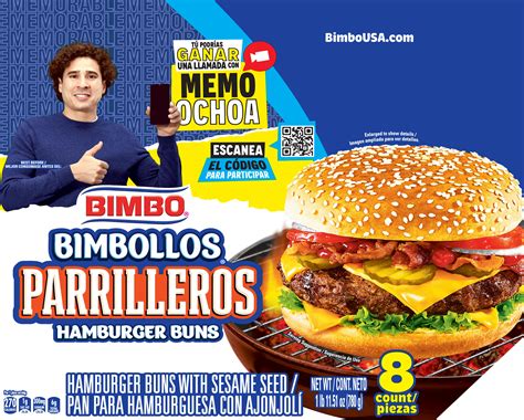 Bimbo Hamburger Buns With Sesame Seed Bimbollos Parrilleros