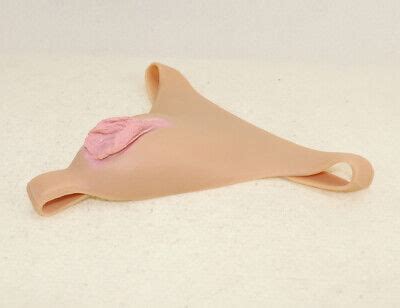 Camel Toe Cot Back Panty Realistic Silicone Insert Fake Vagina Cosplay