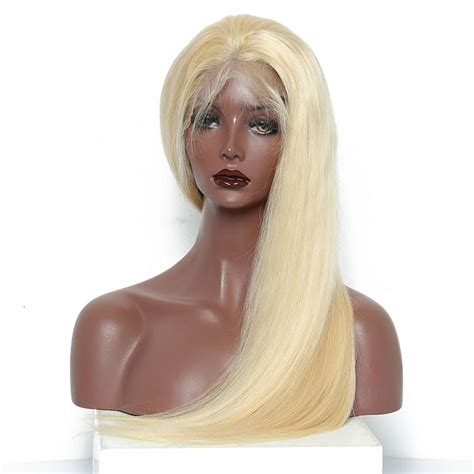 13a 613 blonde full lace wig straight hair 180 density customize wig 7 working days