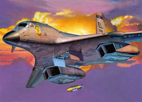 B 1b Lancer Dakota Posse Masao Satake Aviation Art Airplane Art