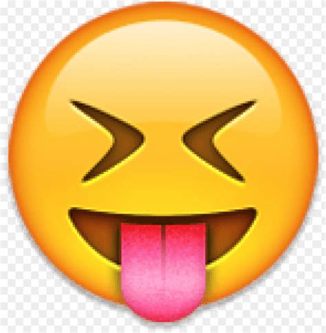 Tongue Sticking Out Eyes Closed Emoji Png Image With Transparent The