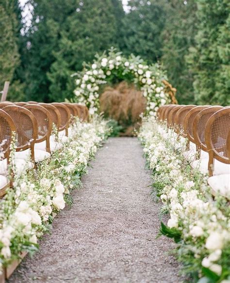Classic Formal Elegance Outdoor Wedding Romantic Garden Wedding
